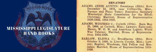 Mississippi Legislature Hand Books