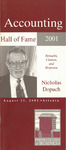 Accounting Hall of Fame: Nicholas Dopuch, Remarks, Citation and Response, Atlanta, August 31, 2001