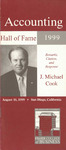 Accounting Hall of Fame: J. Michael Cook, Remarks, Citation and Response, San Diego, California, August 16, 199