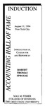 Accounting Hall of Fame Induction: Introduction of, Citation for and Response by Robert Thomas Sprouse, New York City, August 11, 1994