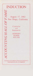 Accounting Hall of Fame Induction:  Citation for and Response by Herbert Elmer Miller, San Diego, California, August 17, 1982
