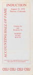 Accounting Hall of Fame Induction:  Citation for and Response by Robert Kuhn Mautz, Denver, Colorado, August 22, 1978