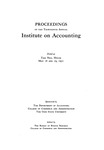 Presentation of Distinguished Accountants to the Accounting Hall of Fame (Henry Rand Hatfield, Arthur Lowes Dickinson) March 18 and 19, 1951