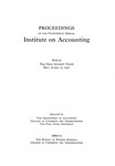 Presentation of Distinguished Accountants to the Accounting Hall of Fame (Elijah Watt Sells. Victor Hermann Stempf) May 16 and 17, 1952