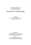 Presentation of Distinguished Accountants to the Accounting Hall of Fame (Carman George Blough, Samuel John Broad, Thomas Henry Sanders, Hiram Thompson Scovill) May 20 and 21, 1954