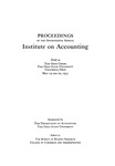 Presentation of Accountant to the Accounting Hall of Fame (Percival Flack Brundage), May 19 and 20, 1955
