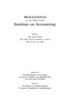 Presentation of the distinguished accountant elected to the Accounting Hall of Fame (Eric Louis Kohler) May 18 and 19, 1961