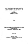 The Ohio State University Hall of Fame and Alumni Breakfast, August 15, 1988