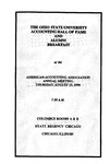 The Ohio State University Accounting Hall of Fame and Alumni Breakfast, August 15, 1996 by The Ohio State University