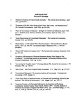 Percival F. Brundage, A Bibliography by Anonymous