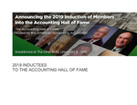 Announcing the 2019 Induction of Members into the Accounting Hall of Fame by American Accounting Association