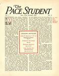 Pace Student, vol.1 no. 11, October, 1916 by Pace & Pace