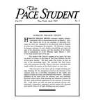 Pace Student, vol.6 no .5, April, 1921