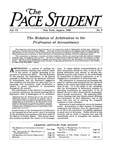 Pace Student, vol.9 no 9, August, 1924 by Pace & Pace
