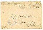 Allan Boyce Adams, F.A. Camp De Souge, A.P.O. 705, A.E.F., France to Mrs. Joel Randolph Adams, Claremont, Mississippi. September 15, 1918.