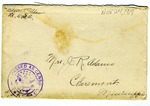 Allan Boyce Adams, F.A. Camp De Souge, A.P.O. 705, A.E.F., France to Mrs. Joel Randolph Adams, Claremont, Mississippi. November 24, 1918.