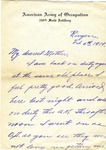 Allan Boyce Adams, Ringeu, Germany, to Mrs. Joel Randolph Adams, Claremont, Mississippi. February 4, 1919.