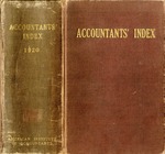 Accountants' index, a bibliography of accounting literature to December, 1920