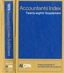 Accountants' index. Twenty-eighth supplement, January-December 1979, volume 2: M-Z by Jane Kubat and American Institute of Certified Public Accountants