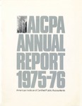 AICPA annual report 1975-76 by American Institute of Certified Public Accountants