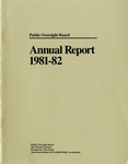 Annual report 1981-82 by American Institute of Certified Public Accountants. SEC Practice Section. Public Oversight Board