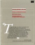 Annual report 1990-1991 by American Institute of Certified Public Accountants. SEC Practice Section. Public Oversight Board