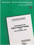 Annual report 1992-1993 by American Institute of Certified Public Accountants. SEC Practice Section. Public Oversight Board