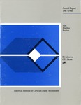 Annual report, 1987-1988 by American Institute of Certified Public Accountants. SEC Practice Section. Division for CPA Firms