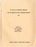 Supply of accounting graduates and the demand for public accounting recruits, 1978 by James H. MacNeill and Beatrice Sanders