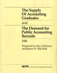 Supply of accounting graduates and the demand for public accounting recruits, 1986