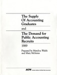 Supply of accounting graduates and the demand for public accounting recruits, 1989