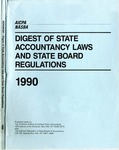 Digest of state accountancy laws and state board regulations, 1990 by American Institute of Certified Public Accountants and National Association of State Boards of Accountancy
