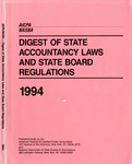 Digest of state accountancy laws and state board regulations, 1994