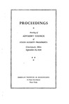 Proceedings: meeting of Advisory Council of State Society Presidents, Cincinnati, Ohio, September 26, 1938