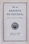 Reports to council, May 1948