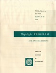Highlight program, 67th annual meeting, Waldorf-Astoria, New York, October 17-21, 1954