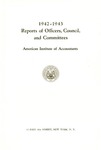 Reports of officers, council, and committees, 1942-1943
