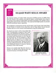 Elijah Watt Sells Award by American Institute of Certified Public Accountants (AICPA)