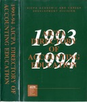 AICPA directory of accounting education, 1993-1994