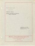 Proceedings of the Foundation of the American Institute of Certified Public Accountants, held at the Annual meeting, New York, September 19, 1970.