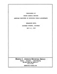 Proceedings of Spring meeting of Council of the American Institute of Certified Public Accountants, Colorado Springs, Colo., May 5-7, 1969. by American Institute of Certified Public Accountants. Council