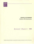 Annual report, 1994, Board of Examiners, Uniform CPA Examination by American Institute of Certified Public Accountants. Board of Examiners