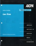 Law firms; Consulting services practice aid, 92-4;Industry consulting by American Institute of Certified Public Accountants. Management Consulting Services Division