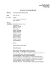 ASB meeting minutes, 1999, April 14;Auditing Standards Board draft highlights, 1999, April 14