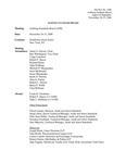 ASB meeting minutes, 2000, November 14-15;Auditing Standards Board approved highlights, 2000, November 14-15