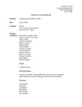 ASB meeting minutes, 2000, June 8;Auditing Standards Board approved highlights, 2000, June 8