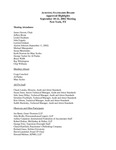 ASB meeting minutes, 2002, September 10-11;Auditing Standards Boards approved highlights, 2002, September 10-11, meeting by American Institute of Certified Public Accountants. Auditing Standards Board
