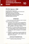 Omnibus opinion, 1966; Opinions of the Accounting Principles Board 10;APB Opinion 10;