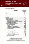 Intangible assets; Opinions of the Accounting Principles Board 17;APB Opinion 17;
