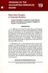 Reporting changes in financial position; Opinions of the Accounting Principles Board 19;APB Opinion 19; by American Institute of Certified Public Accountants. Accounting Principles Board